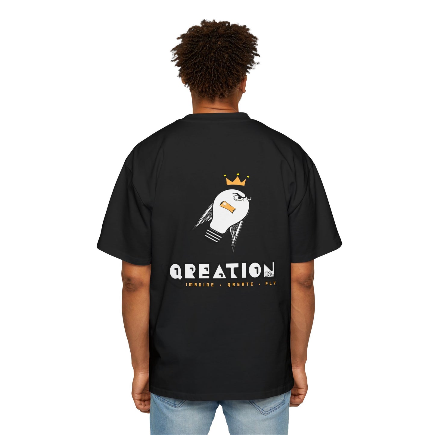 "Mr. Lit" Graphic Men's Heavy Oversized Tee - Urban Style T-Shirt