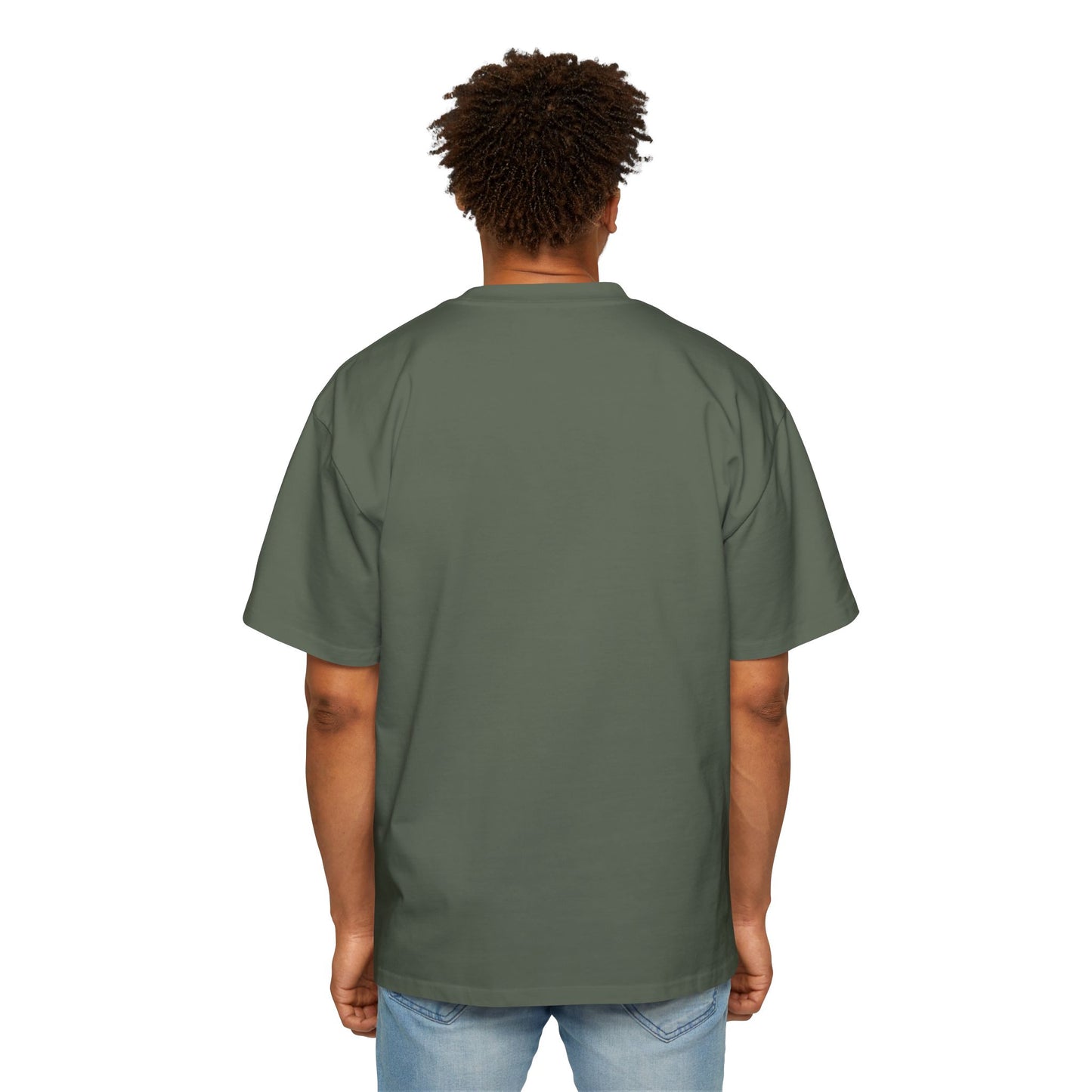 "Don't 4get 2..." Men's Oversized Tee - 'Imagine Eat Qreate Sleep Fly Repeat' Graphic Shirt