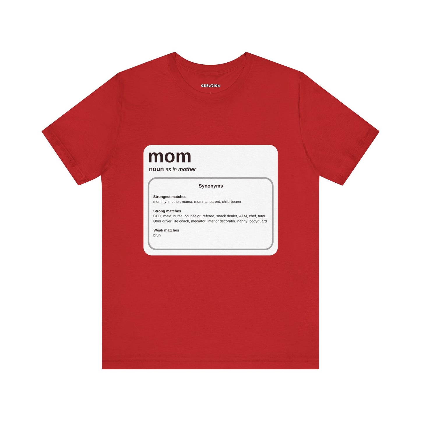 "Mom: By Any Other Name" Graphic Unisex Jersey Short Sleeve T-shirt