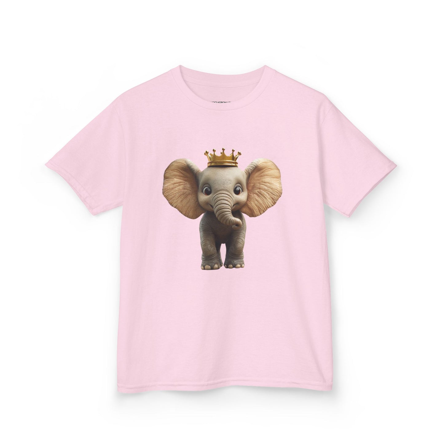 "Royal Elephant" - Kids Tee, Cute Elephant T-Shirt, Children's Apparel, Birthday Gift, Animal Lover Shirt, Fun Kids Clothing