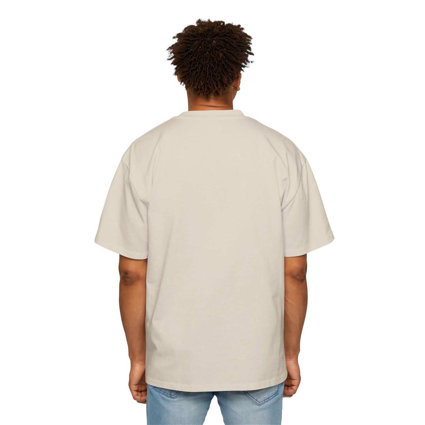 "Don't 4get 2..." Men's Oversized Tee - 'Imagine Eat Qreate Sleep Fly Repeat' Graphic Shirt