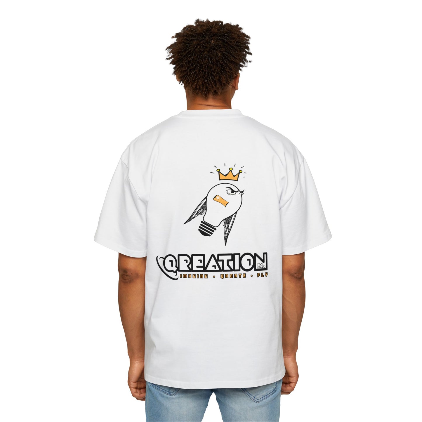 "Mr. Lit" Graphic Men's Heavy Oversized Tee - Urban Style T-Shirt