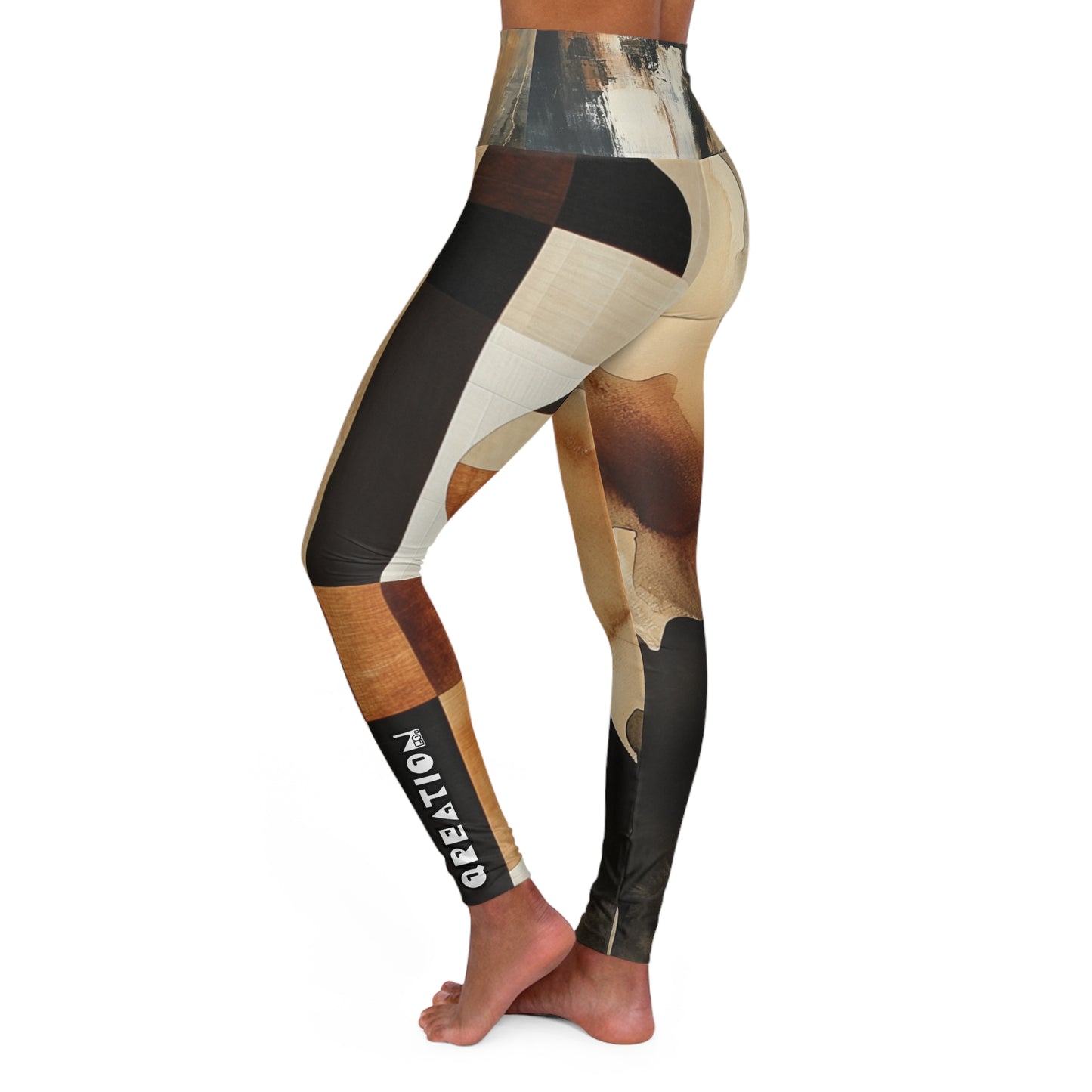 Very Mindful - Artistic High Waisted Yoga Leggings - Stylish Activewear for Fitness Enthusiasts