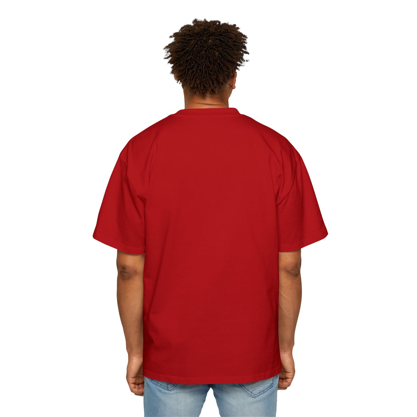"Don't 4get 2..." Men's Oversized Tee - 'Imagine Eat Qreate Sleep Fly Repeat' Graphic Shirt