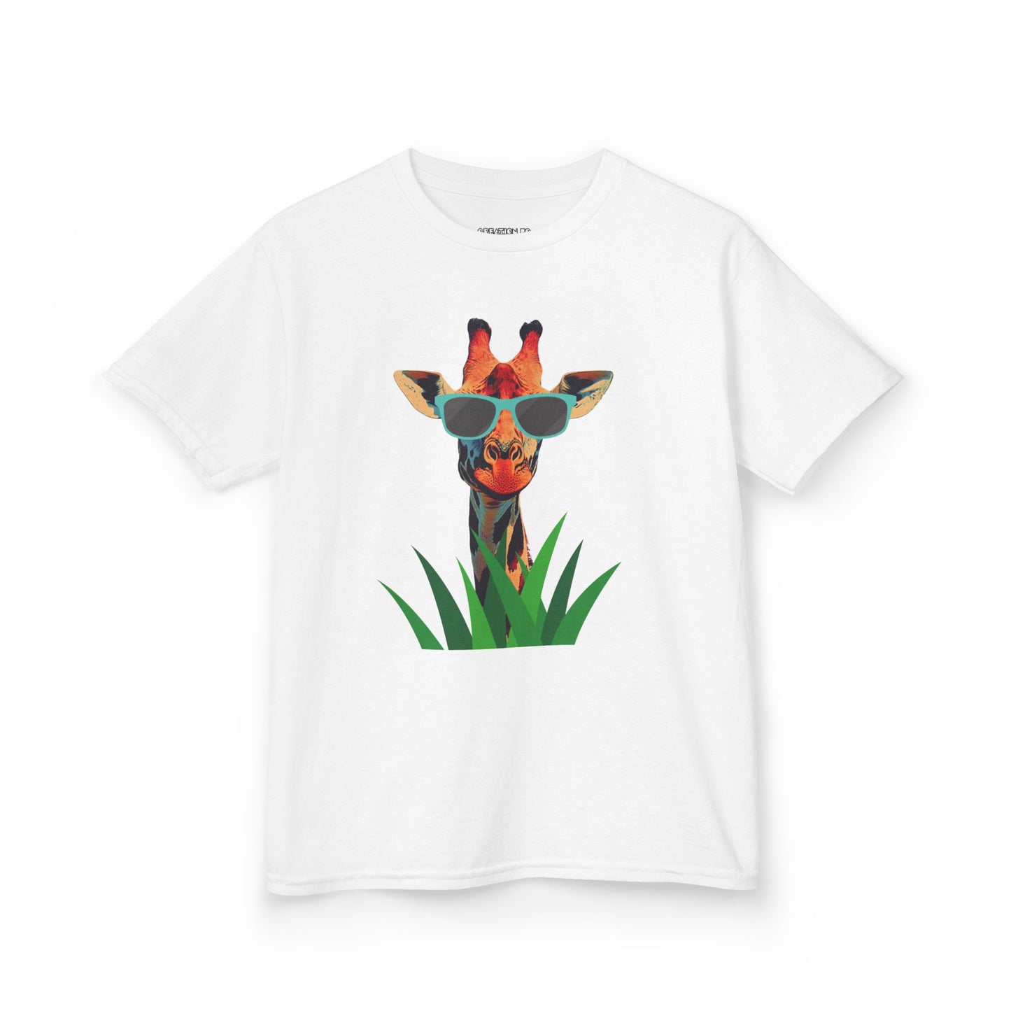"Too Cool for the Zoo" - Giraffe Kids Tee, Fun Giraffe Shirt, Animal Lover T-Shirt, Birthday Gift, Summer Outing Tee, Casual Kids Apparel