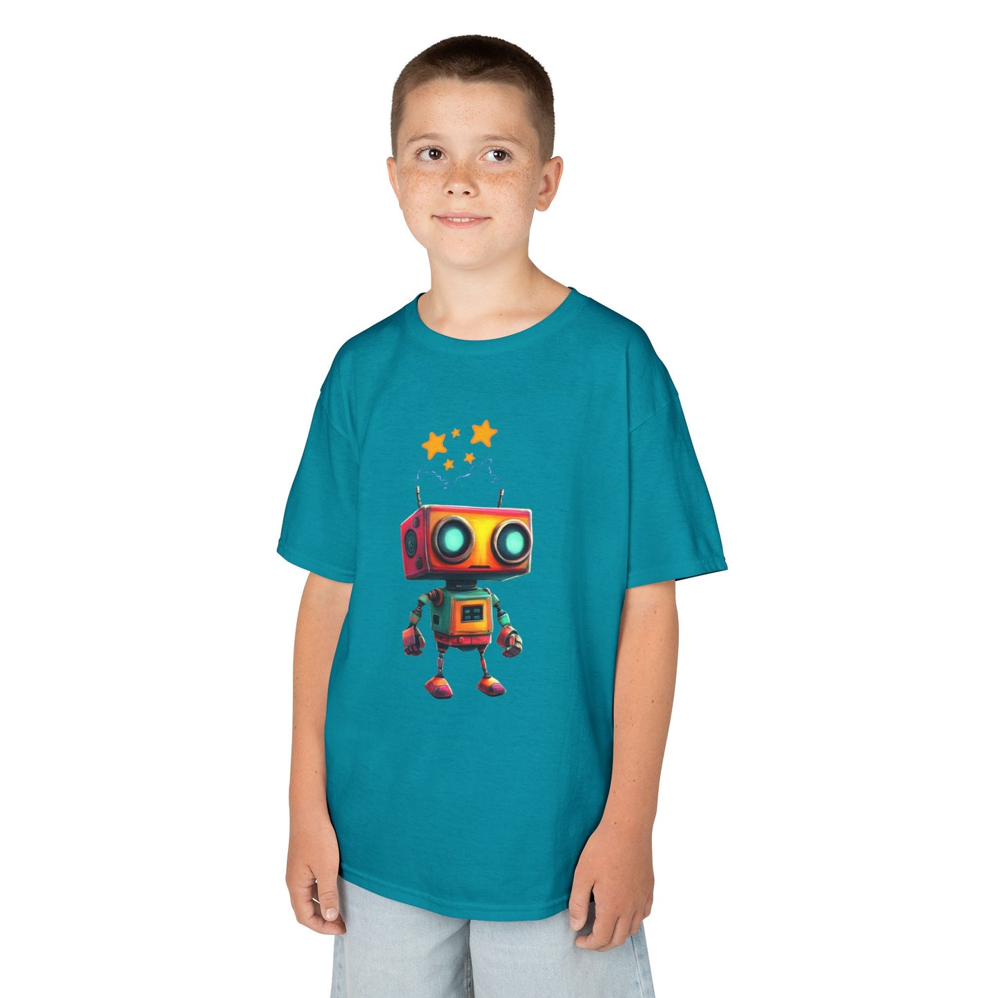 "Bot Blast" - Kids Tee, Fun Apparel for Kids, Perfect for Birthdays, Everyday Wear, Gift for Young Creators, Playful Children's Clothes