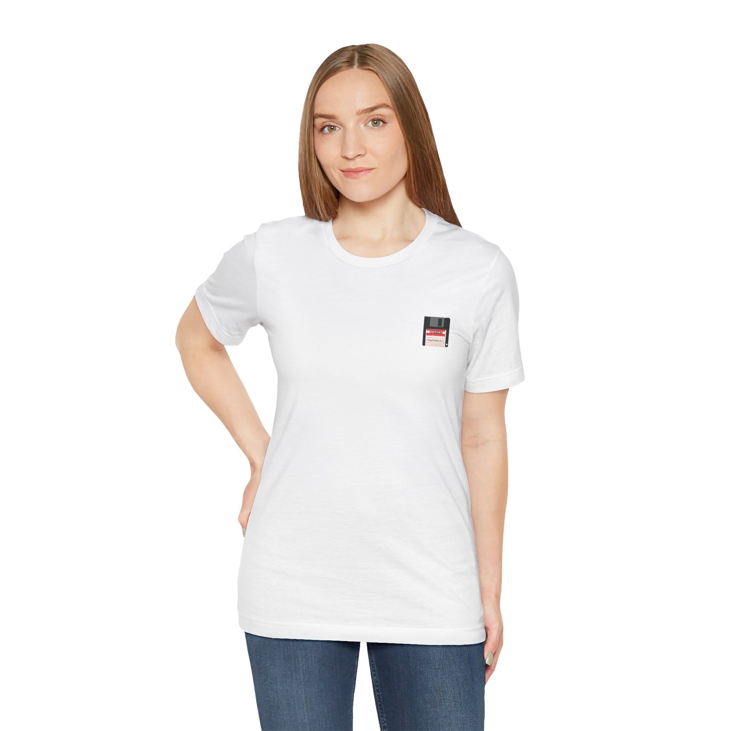 "Floppy" Retro Minimalist Unisex Jersey Tee - Perfect for Casual Wear