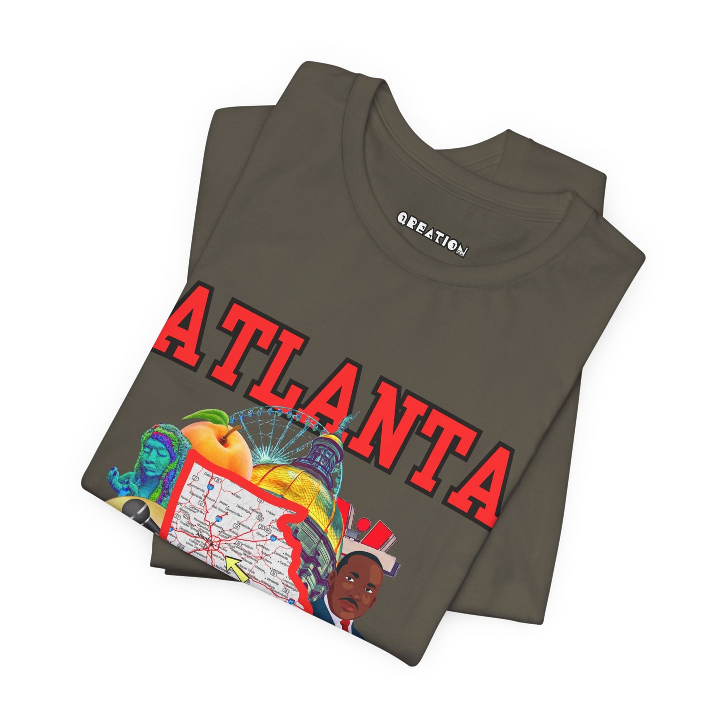 "Atlanta" Graphic Unisex Jersey Short Sleeve Tee - City Pride T-Shirt