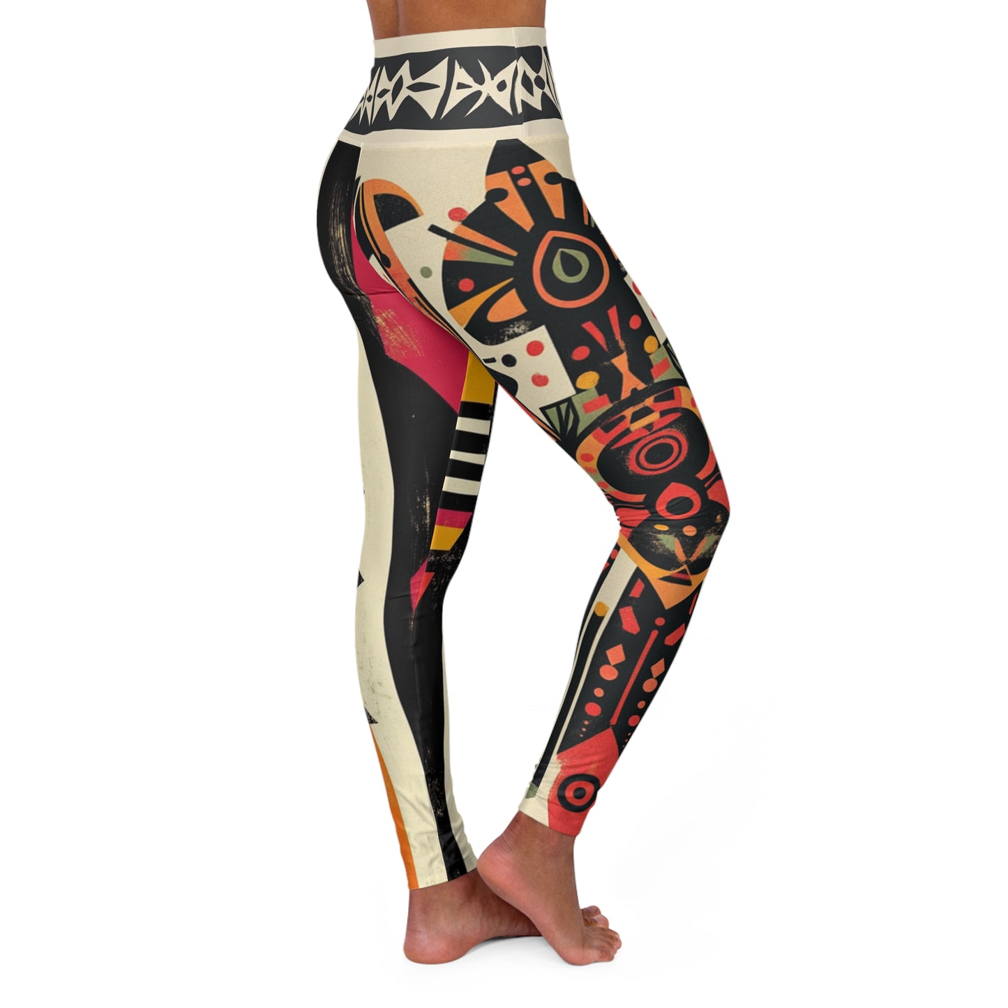 Tribal Adventure - High Waisted Yoga Leggings - Comfortable & Stylish Activewear for Fitness Lovers