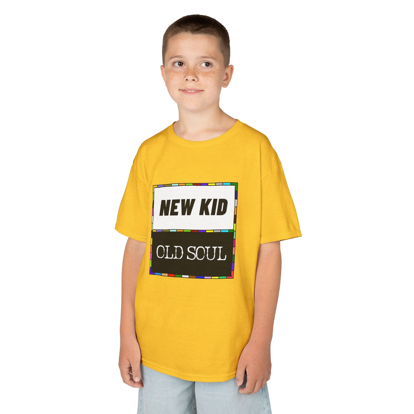 New Kid | Old Soul - Kids' Graphic Tee, Fun Casual Shirt, Perfect for Birthdays, Family Gatherings, Everyday Wear, Unique Gift Idea