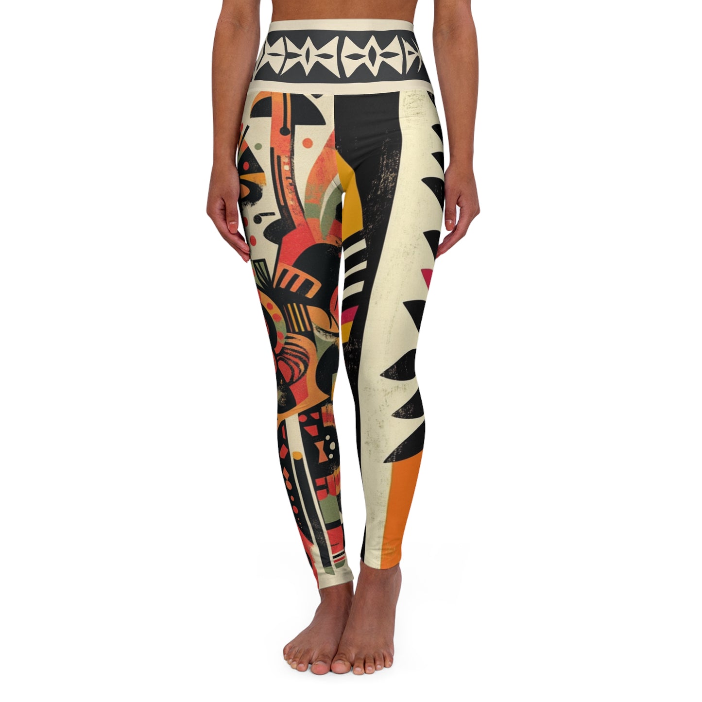 Tribal Adventure - High Waisted Yoga Leggings - Comfortable & Stylish Activewear for Fitness Lovers