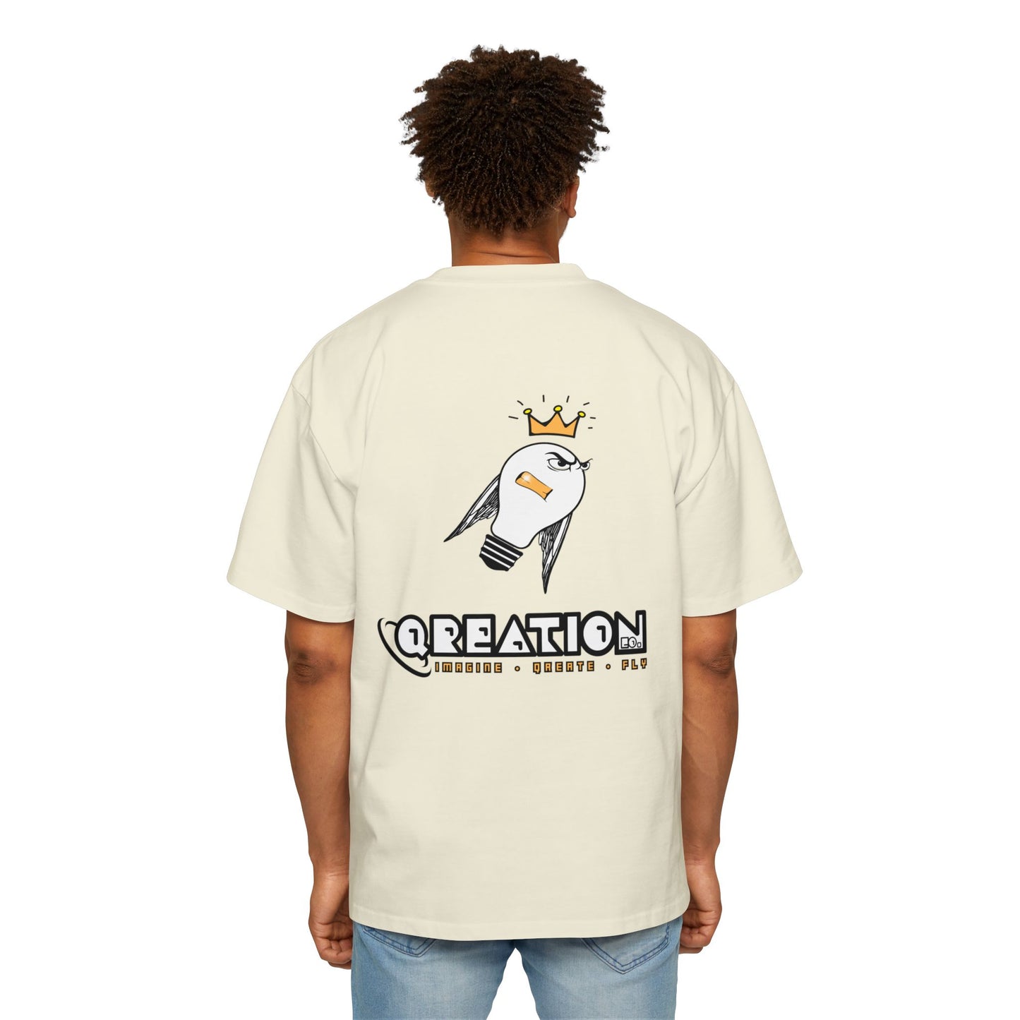 "Mr. Lit" Graphic Men's Heavy Oversized Tee - Urban Style T-Shirt