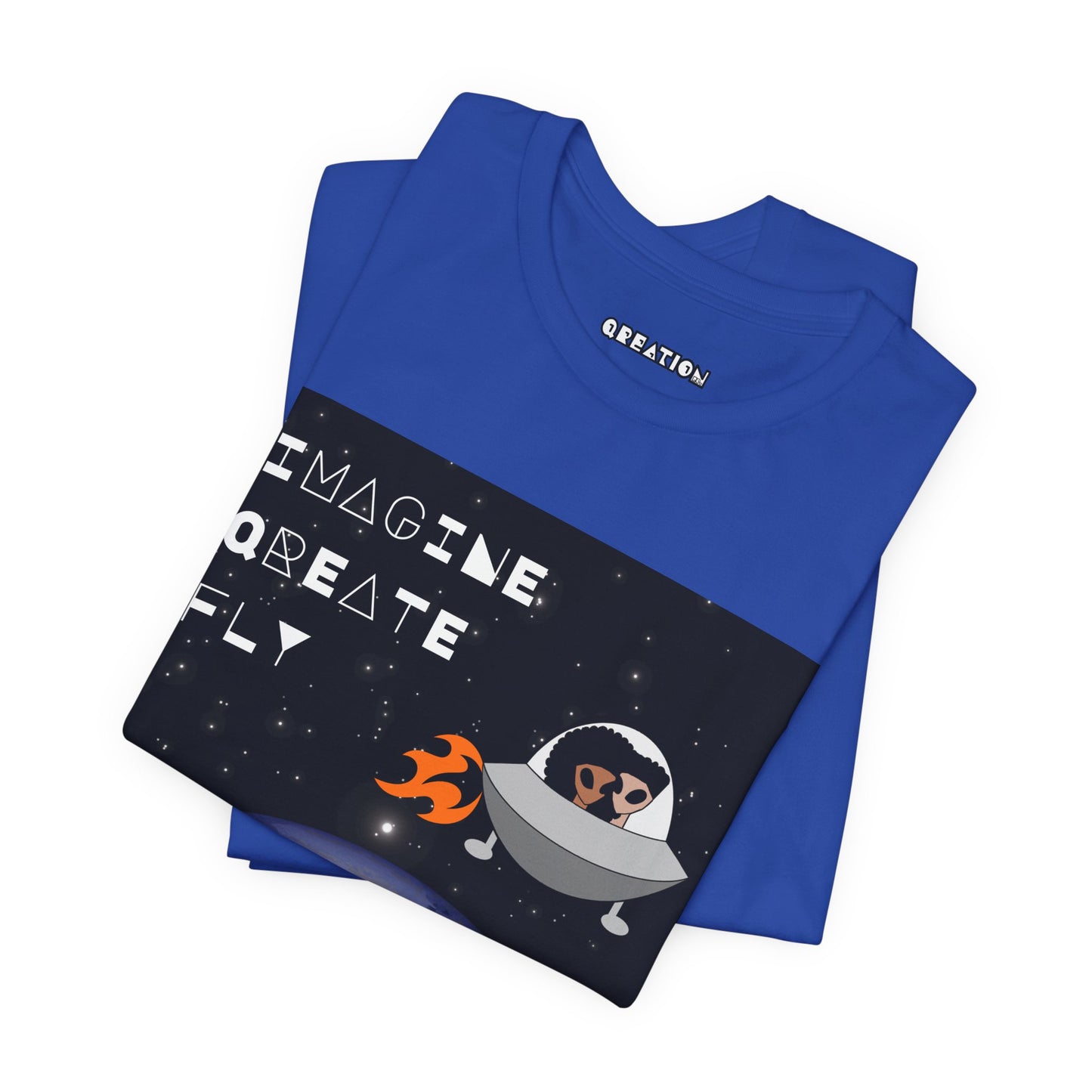 "Imagine, Qreate, Fly" T-shirt
