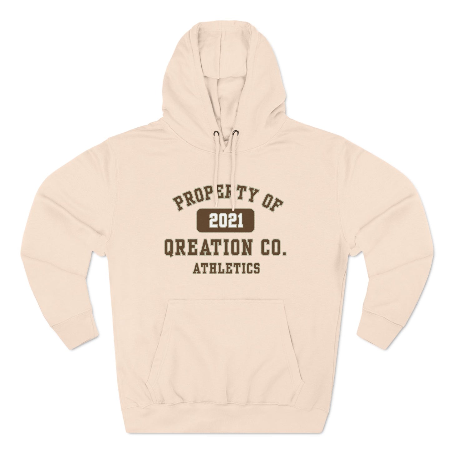 "Qreation Co. Athletics" Hoodie - Cozy Fleece Sweatshirt