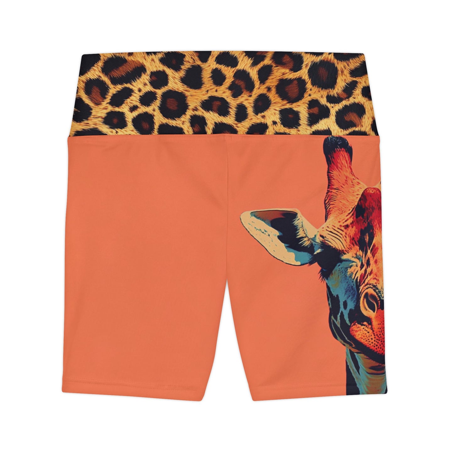 Sahara - Wildlife Inspired Women's Workout legging Shorts - Vibrant Animal Print Activewear