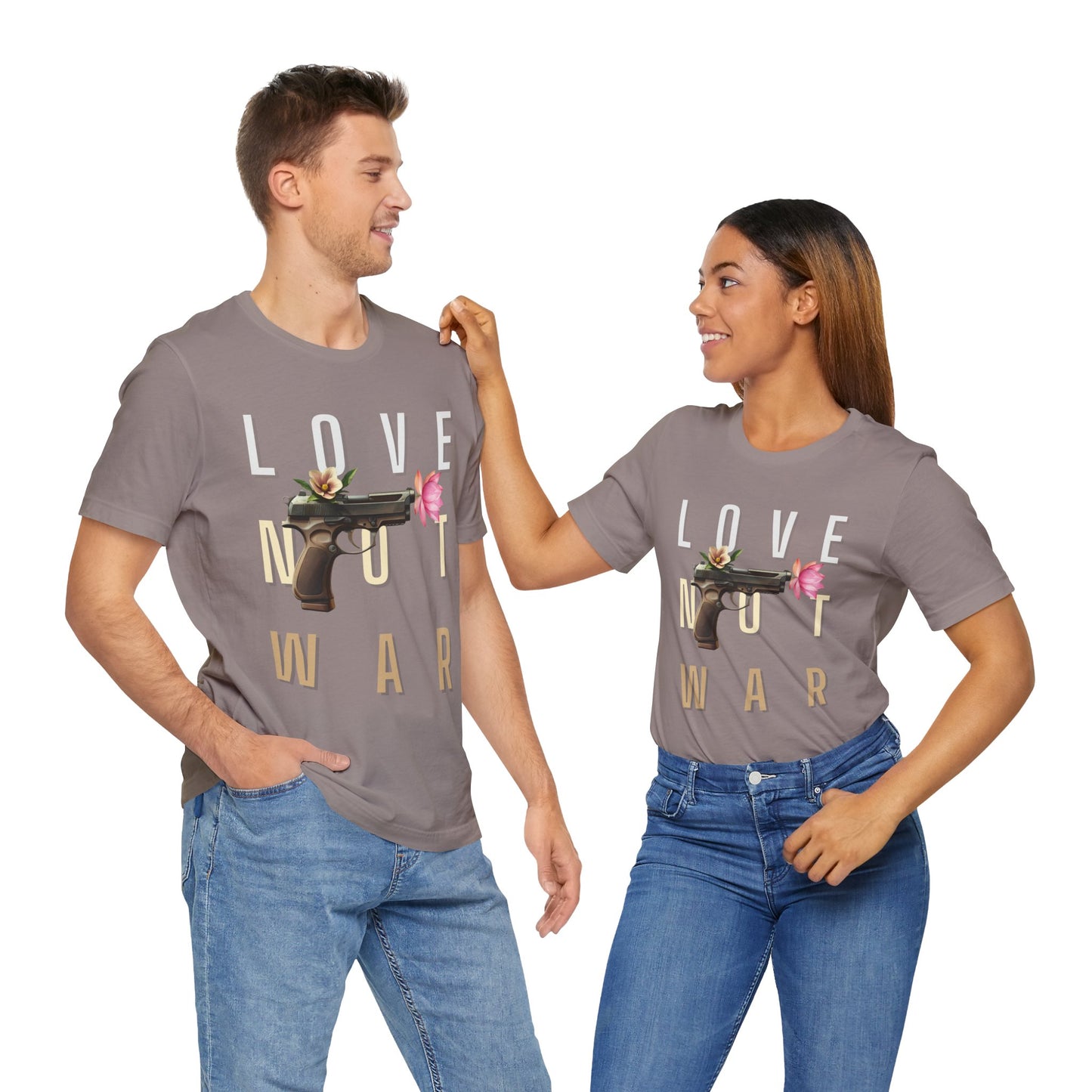 "Love Not War" Style 2 - T-shirt - Graphic Unisex Tee - Edgy Streetwear T-Shirt