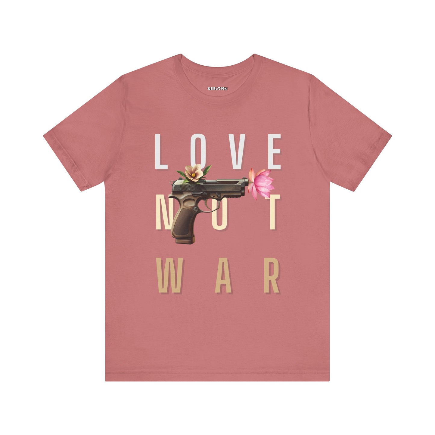 "Love Not War" Style 2 - T-shirt - Graphic Unisex Tee - Edgy Streetwear T-Shirt