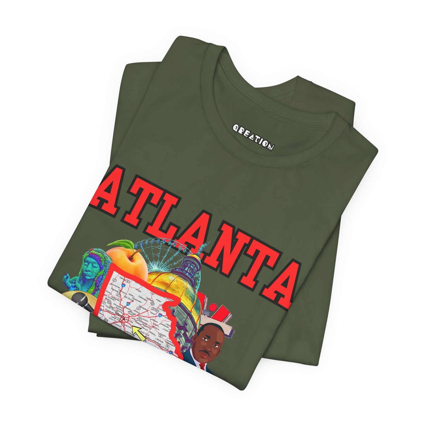 "Atlanta" Graphic Unisex Jersey Short Sleeve Tee - City Pride T-Shirt