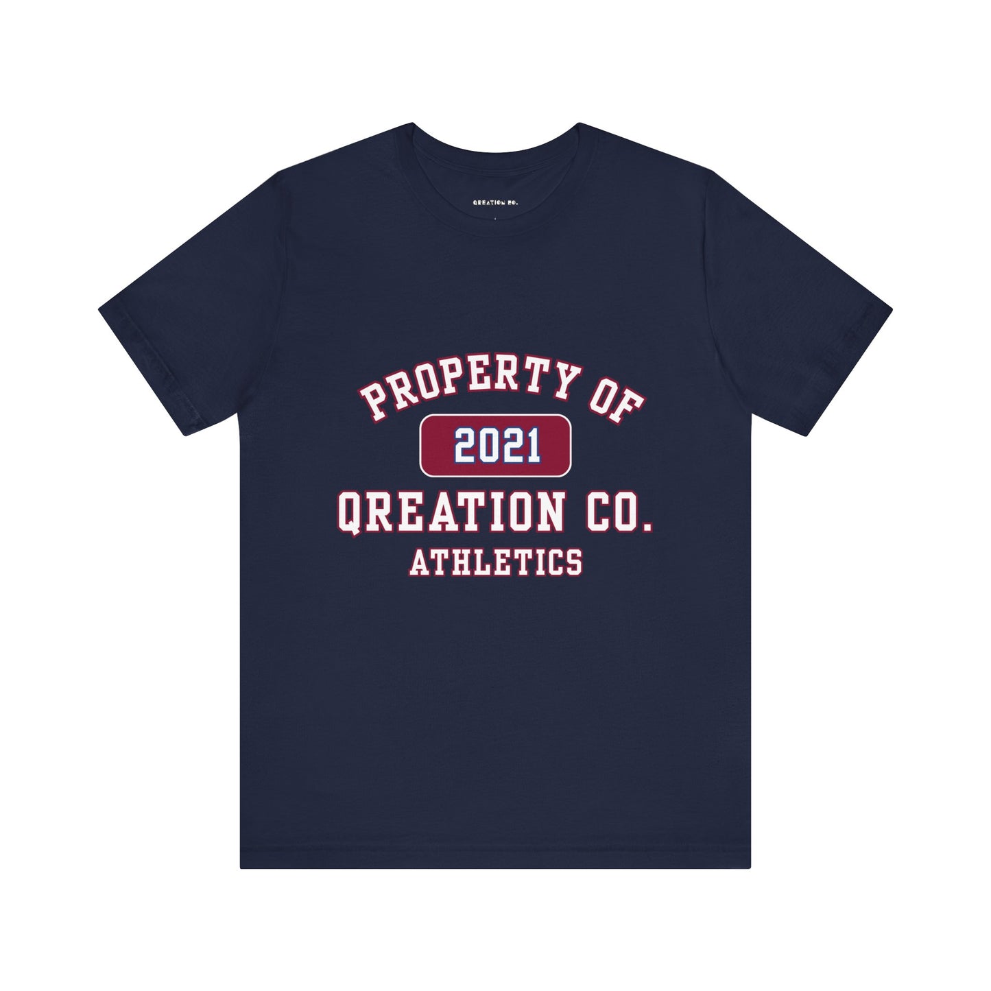 "Qreation Co. Athletics" T-shirt - Athletic Unisex Tee, Casual Wear, Birthday Gift, Sports Apparel, Gift for Him, Gift for Her
