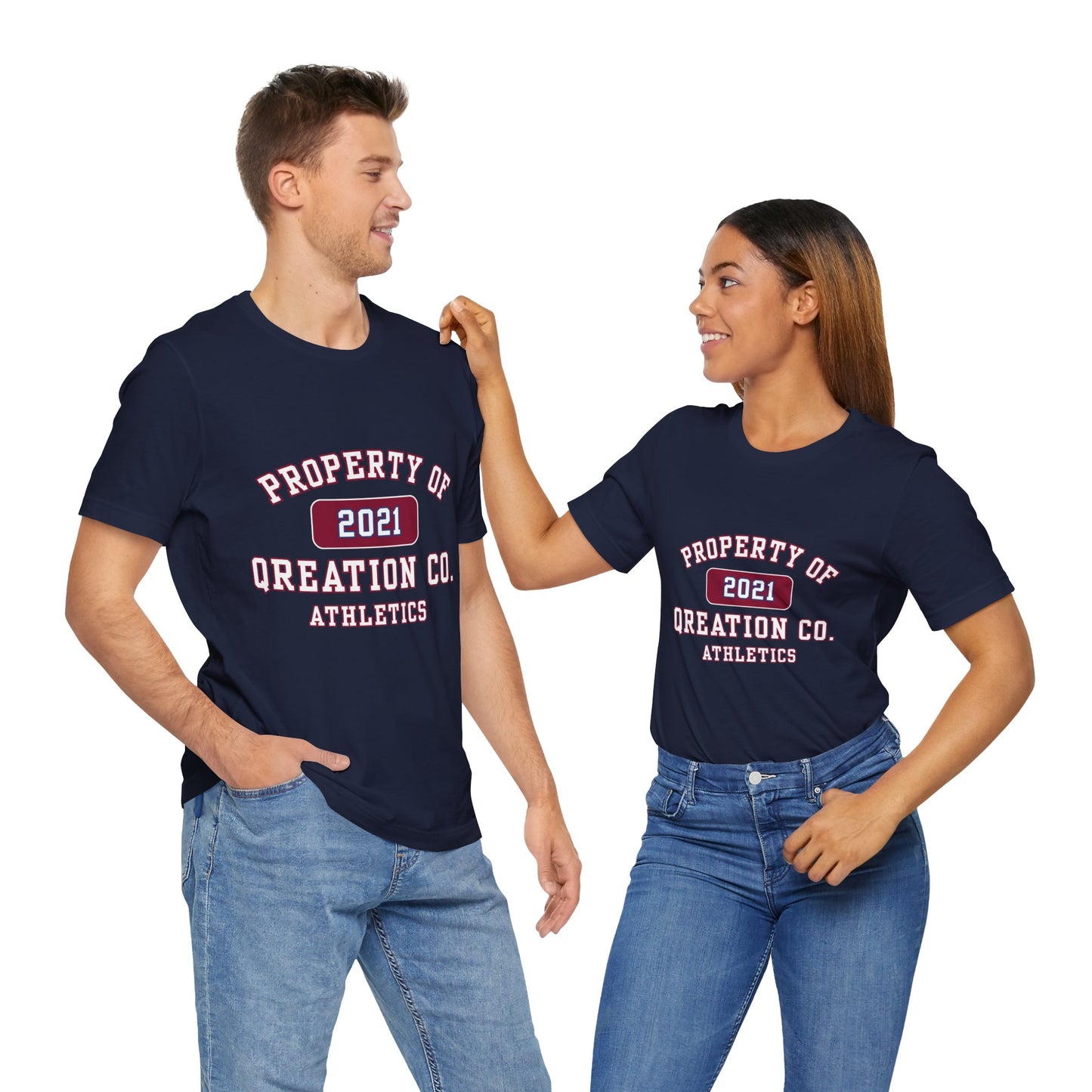 "Qreation Co. Athletics" T-shirt - Athletic Unisex Tee, Casual Wear, Birthday Gift, Sports Apparel, Gift for Him, Gift for Her