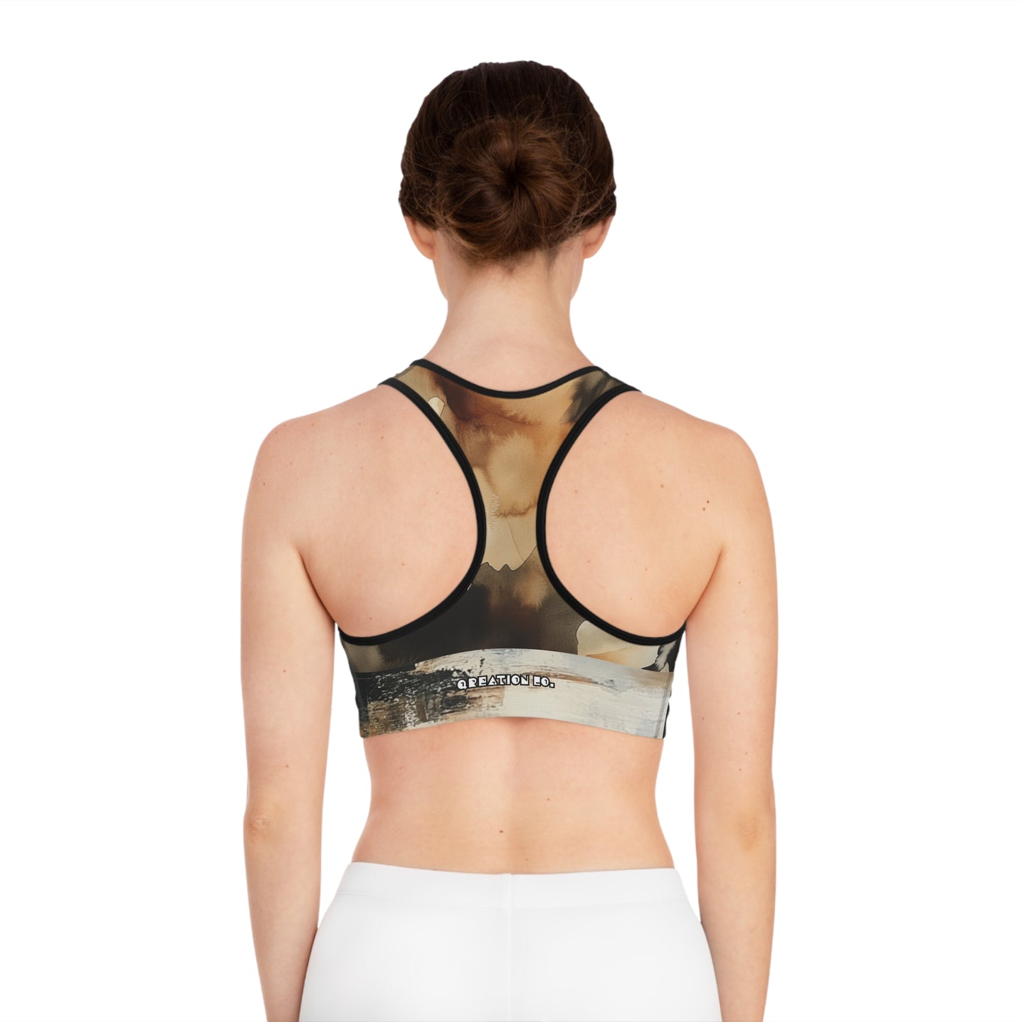 Very Mindful - Abstract Pattern Sports Bra for Active Women
