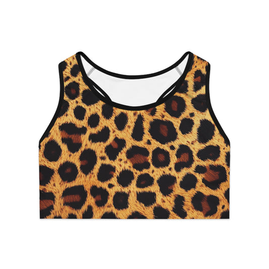 Sahara - Wildlife Sports Bra - Animal Print Fitness Top