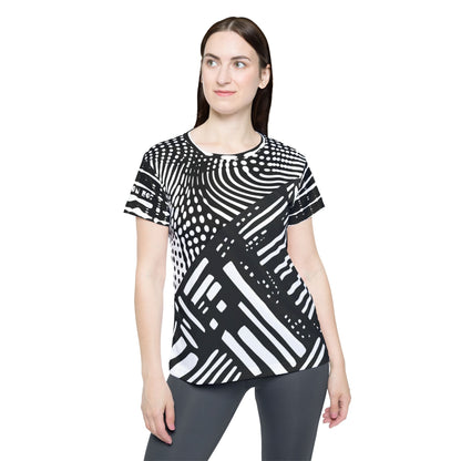 Awake - Chic Women's Sports Jersey with Bold Graphic Design