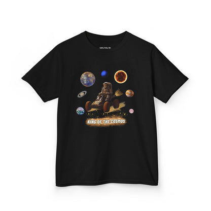 "King of the Cosmos" Racer Tee - Fun Kids T-Shirt, Cute Animal Tee, Gift for Children, Birthday Gift, Playtime Fashion