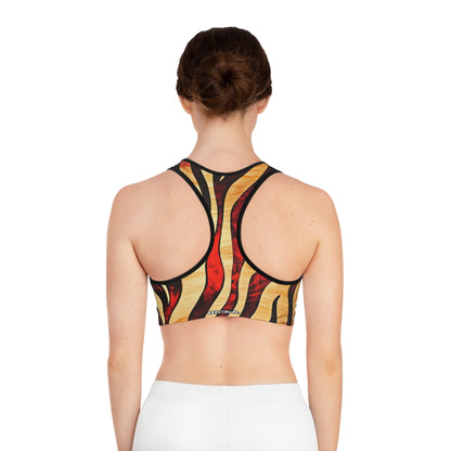 Sahara - Wildlife Sports Bra - Animal Print Fitness Top