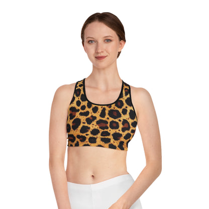 Sahara - Wildlife Sports Bra - Animal Print Fitness Top