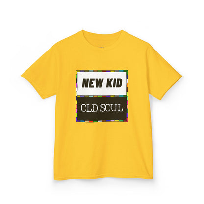New Kid | Old Soul - Kids' Graphic Tee, Fun Casual Shirt, Perfect for Birthdays, Family Gatherings, Everyday Wear, Unique Gift Idea