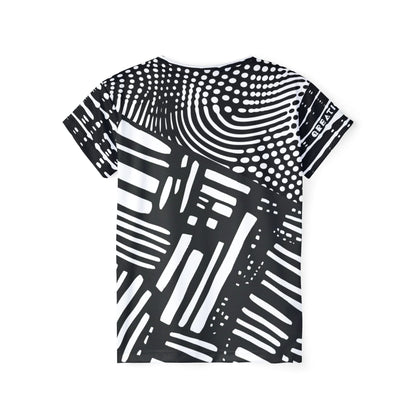 Awake - Chic Women's Sports Jersey with Bold Graphic Design