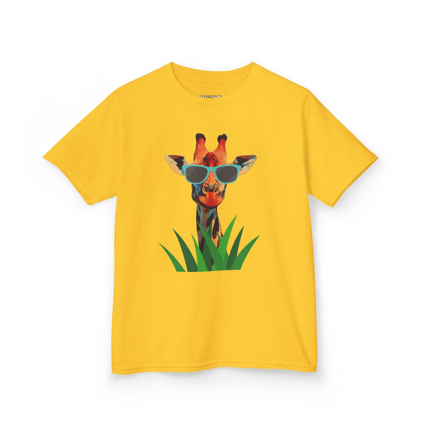 "Too Cool for the Zoo" - Giraffe Kids Tee, Fun Giraffe Shirt, Animal Lover T-Shirt, Birthday Gift, Summer Outing Tee, Casual Kids Apparel