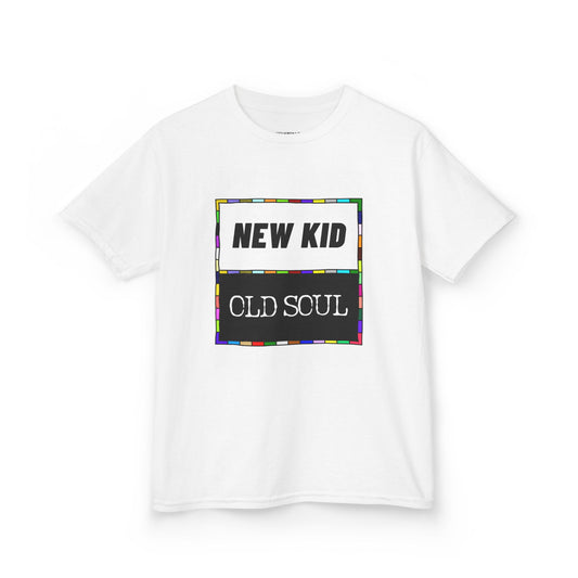 New Kid | Old Soul - Kids' Graphic Tee, Fun Casual Shirt, Perfect for Birthdays, Family Gatherings, Everyday Wear, Unique Gift Idea