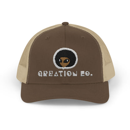 Afro Alien - Trucker Cap - Qreation Co. Snapback Hat for Casual Wear