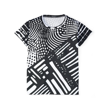 Awake - Chic Women's Sports Jersey with Bold Graphic Design