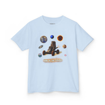 "King of the Cosmos" Racer Tee - Fun Kids T-Shirt, Cute Animal Tee, Gift for Children, Birthday Gift, Playtime Fashion