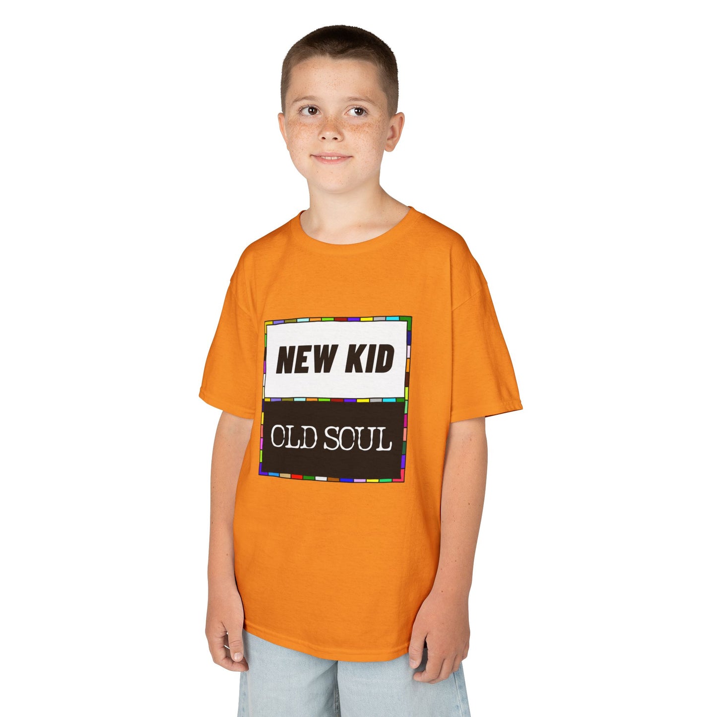 New Kid | Old Soul - Kids' Graphic Tee, Fun Casual Shirt, Perfect for Birthdays, Family Gatherings, Everyday Wear, Unique Gift Idea